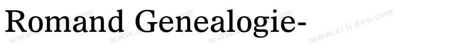 Romand Genealogie字体转换